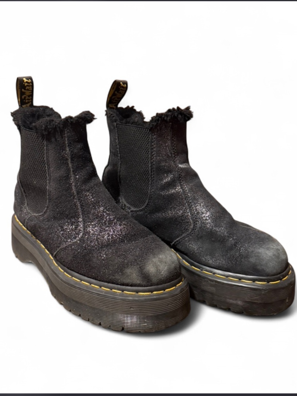 Dr. Martens 2976 Quad FL Metallic Platform Boots – Women’s 8